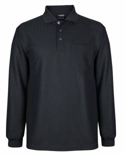 Podium Waffle Pocket L/S Polo
